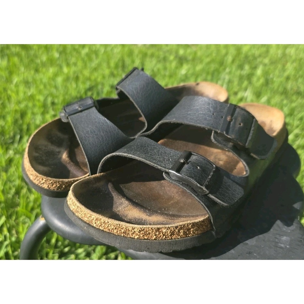 Betula by Birkenstock Sandal Womens US 11 Black 230 Slides Straps Buckles